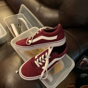 Women’s Burgundy color Vans